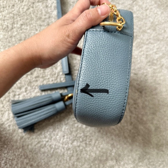 SOLD | Tory Burch Brunnera Blue McGraw Camera Bag Like New - Picture 6 of 16